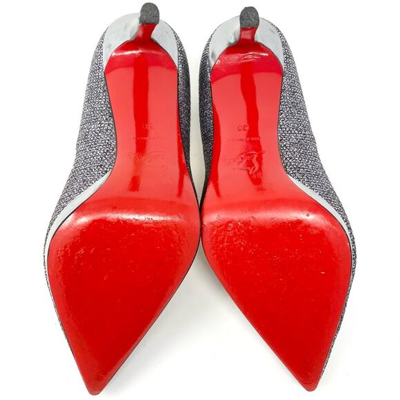 Christian Louboutin Filo 120 Glitter Specchio Pumps EU 38 / US 7 - Picture 12 of 13